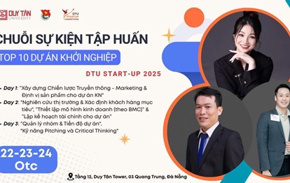 CHÍNH THỨC CÔNG BỐ TIMELINE VÒNG 2 – CHƯƠNG TRÌNH ĐÀO TẠO DTU STARTUP 2025