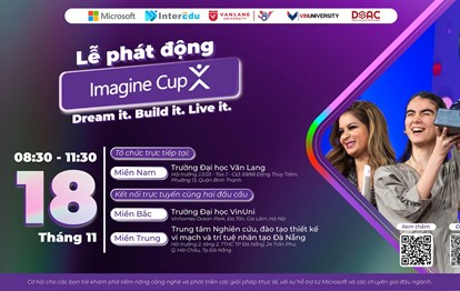 KHỞI ĐỘNG CUỘC THI IMAGINE CUP VIỆT NAM 2025 - SÂN CHƠI ĐẦY SÁNG TẠO DÀNH CHO SINH VIÊN!